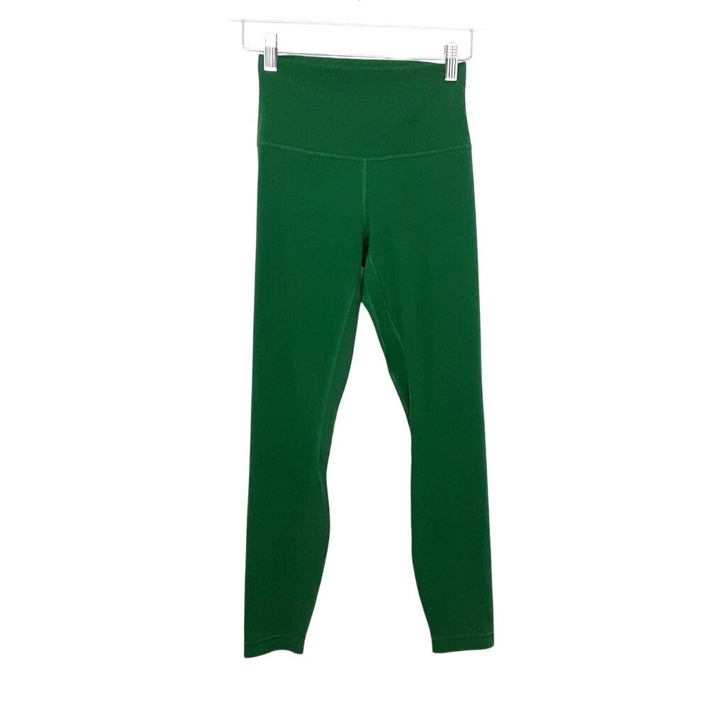 Lululemon Align High Rise Leggings Forest Green Womens 4 Athleisure Gym Dance